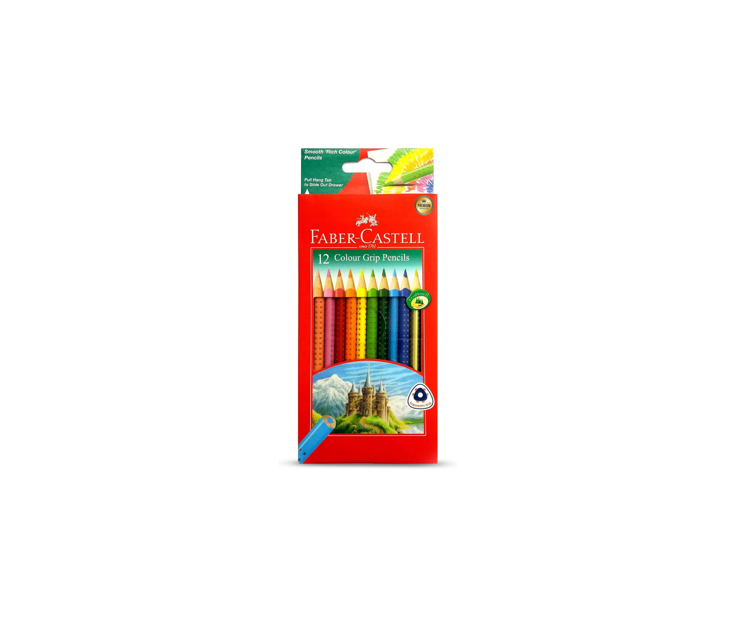 Pack Wood Colors Faber Castell (12 Color) Grip