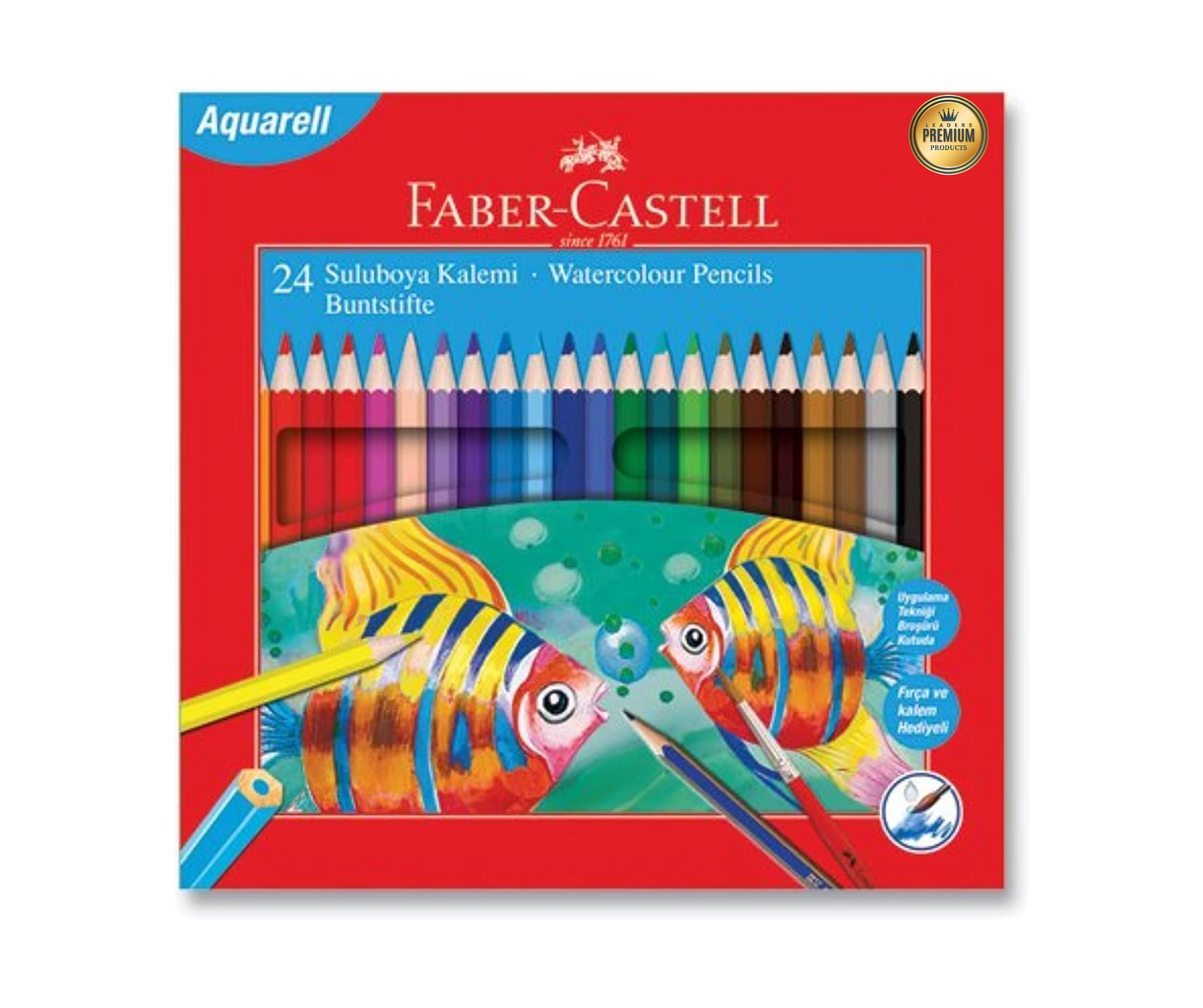 Pack Wood Water Colors Faber Castell (24 Color)