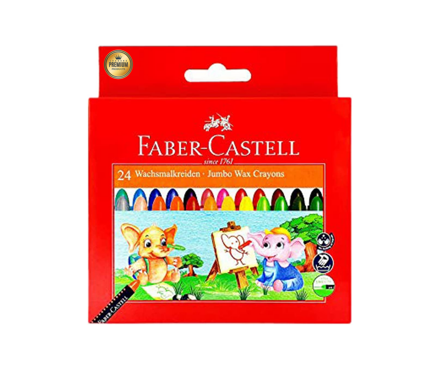 Pack Wax Colors Faber Castell (24 Color)