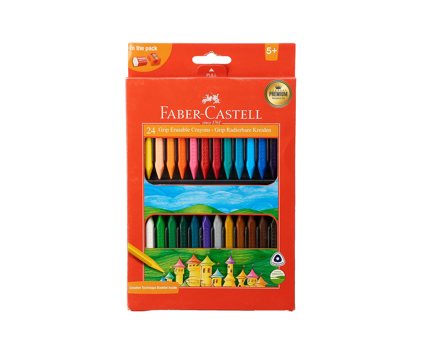 Pack Wax Colors Faber Castell (24 Color) Grip