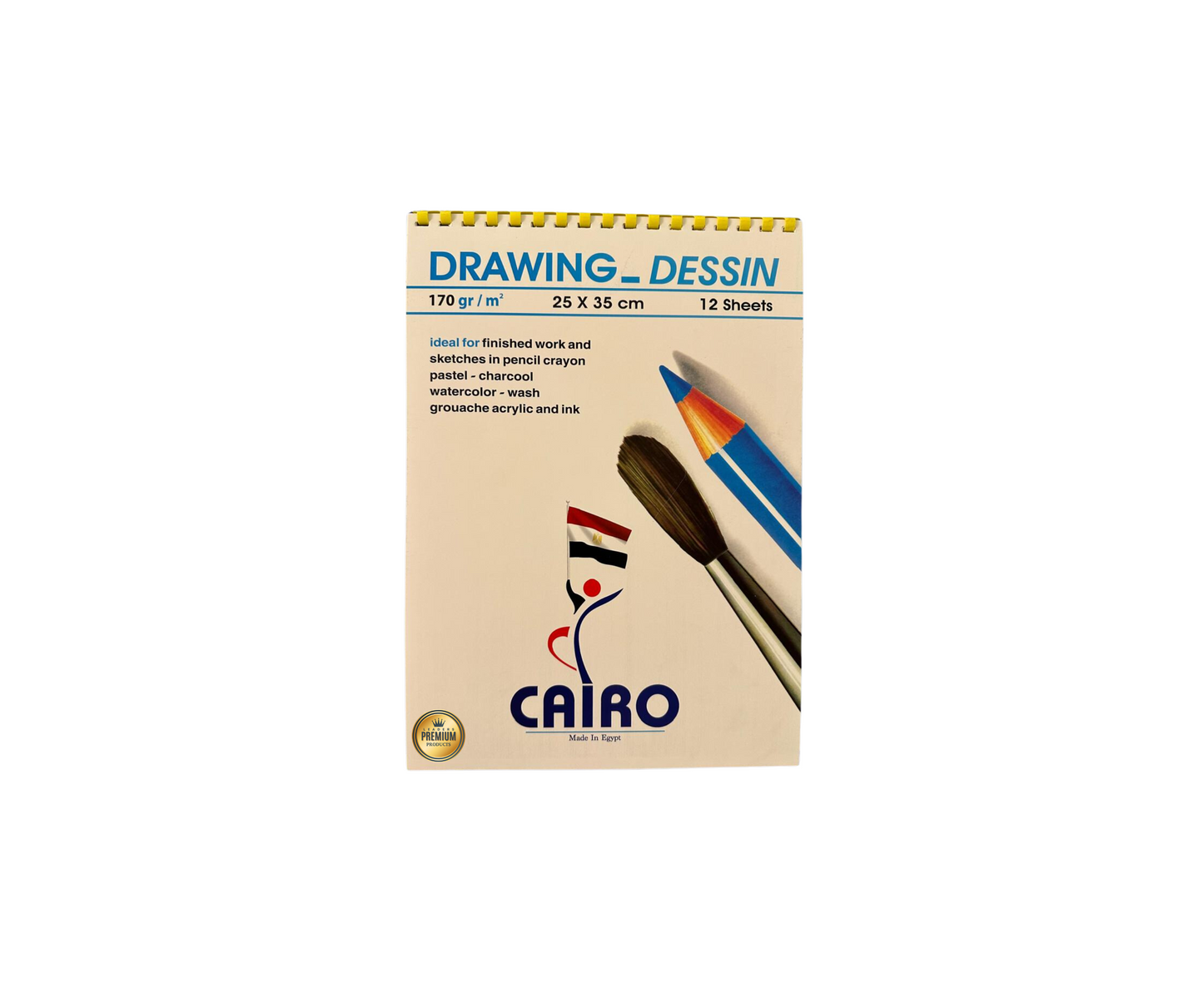 Large Drawing A4 White Cairo Plastic Wire