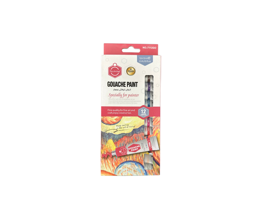Pack Bottle Colored Gouache 12 ml(12 Items)
