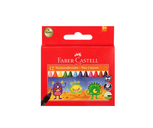 Pack Wax Colors Faber Castell (12 Color)