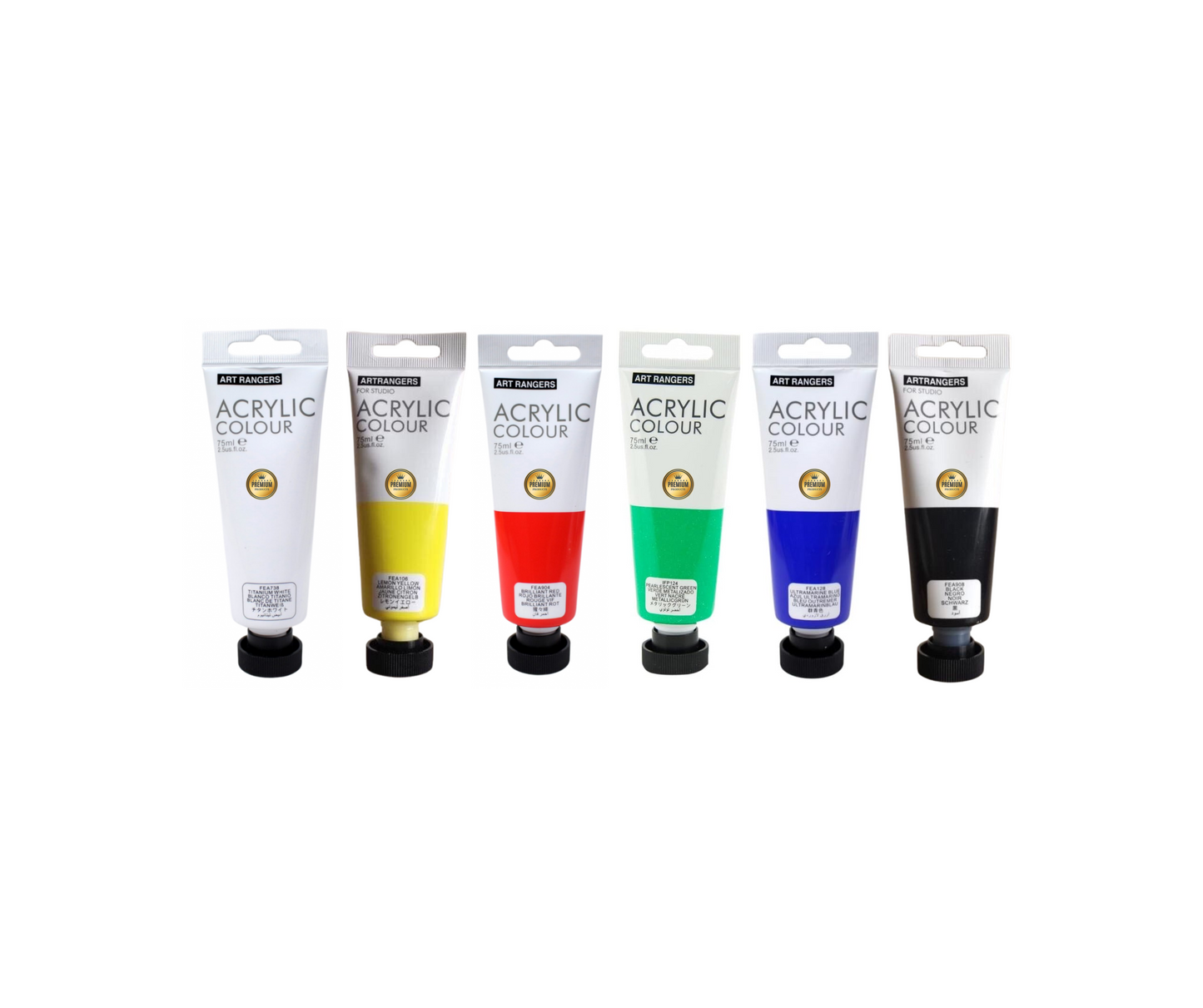 Bottle Colored Acrylic 75 M Art Rangers